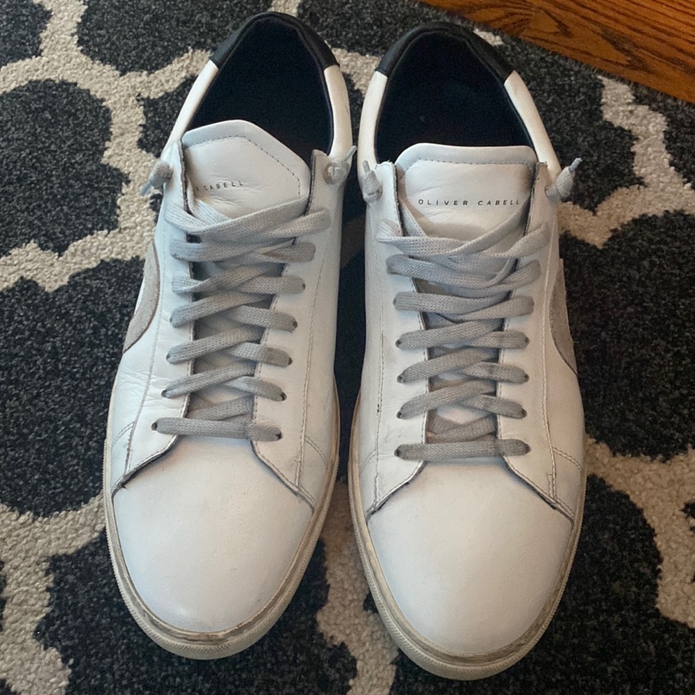 Oliver Cabell mens distressed sneakers